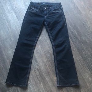Kut From The Kloth Dark Wash So Low Jeans Sz 8